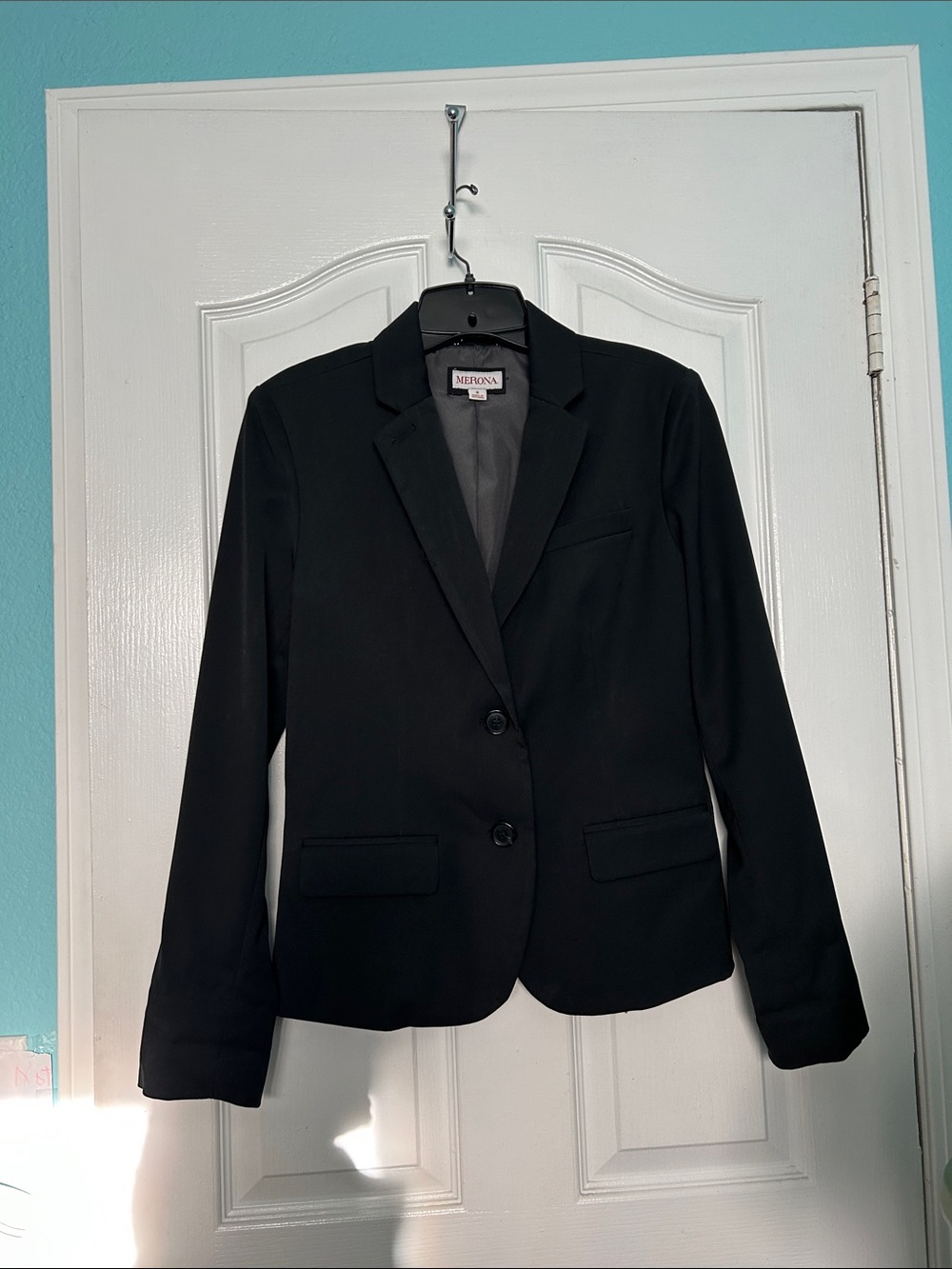 Merona Women's Black Two-Button Notch Lapel Blazer